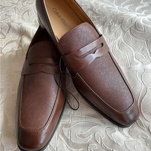 Calvin Klein Men's Dark Brown Loafers 10